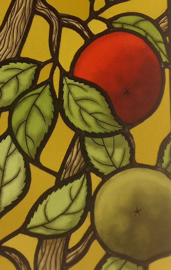 Stained Glass Apples